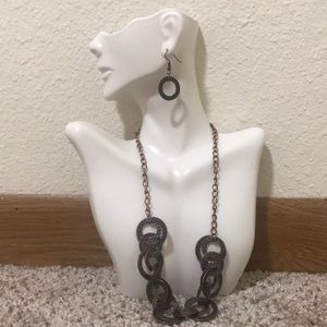 Earring and necklace bundle
